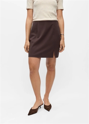 Lisa mw mini skirt Seal Brown Object 